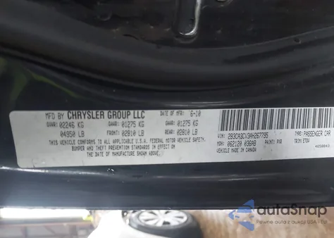 2010 Dodge Charger Sxt z USA, uszkodzony, nr VIN 2B3CA3CV3AH267795